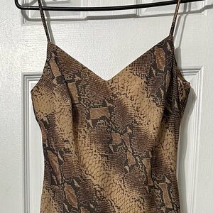 ALGO dress long brand new without tags size 8 animal print